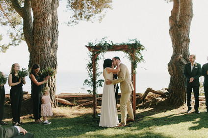 Rustic modern Big Sur wedding