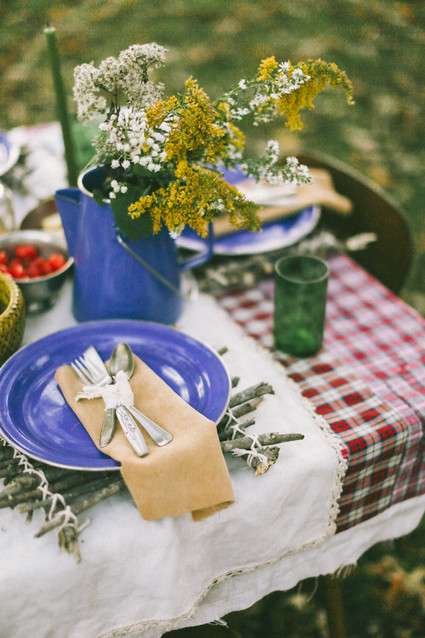 Fall farm dinner outside