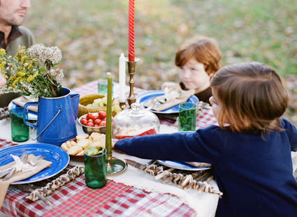 Fall farm dinner outside