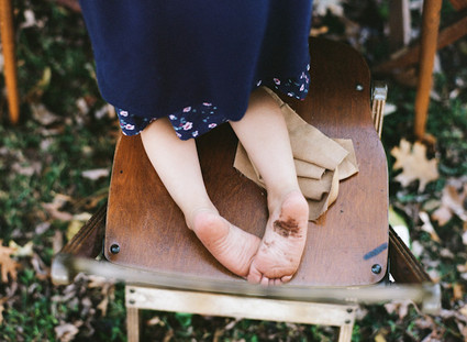 Fall family dinner on the farm