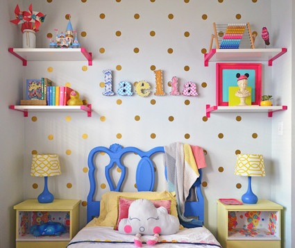 bright creative girls room