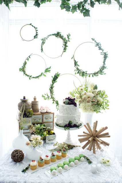 Foodie baby shower dessert table