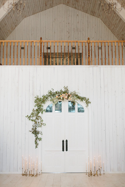 Floral ceremony arch DIY