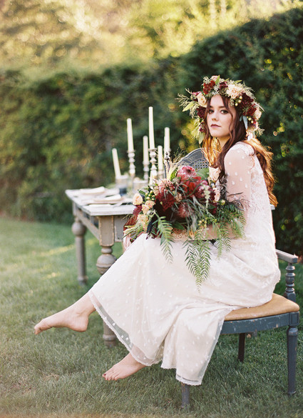 Fall bridal portrait