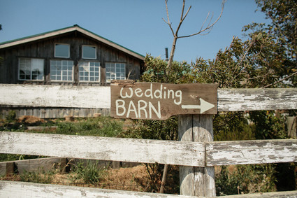 Rustic wedding sign