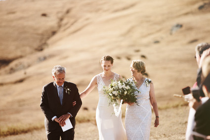 Romantic ranch wedding ceremony