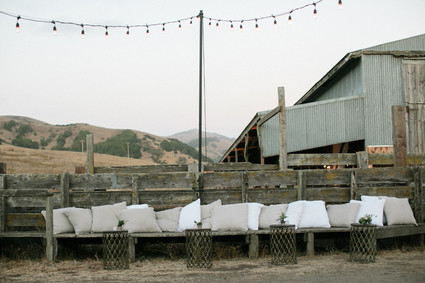 Rustic lounge area