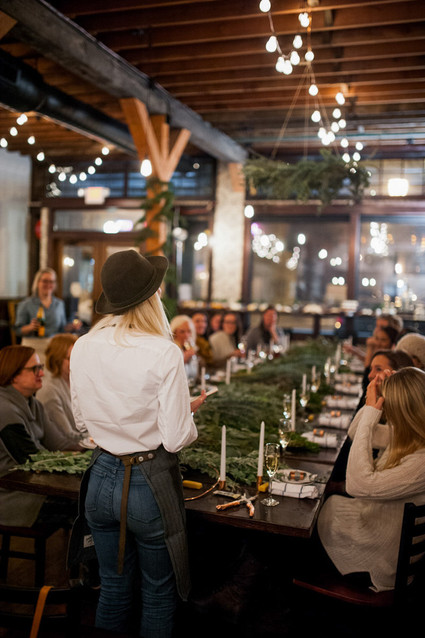 DIY holiday wreath party idea