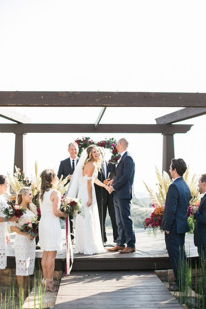 California garden wedding