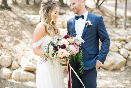 California garden wedding