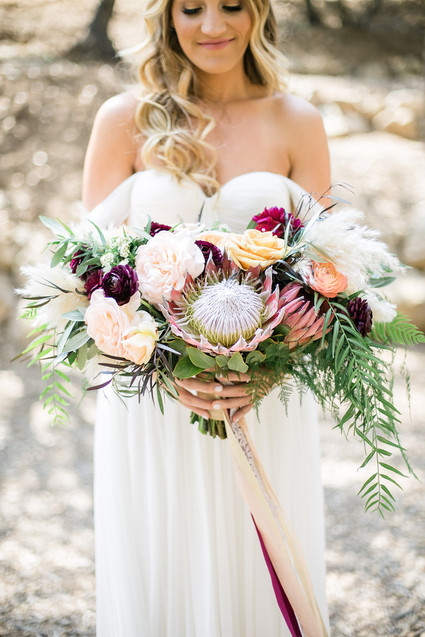 Spring bridal bouquet