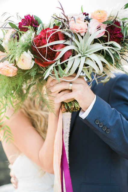 Spring bridal bouquet