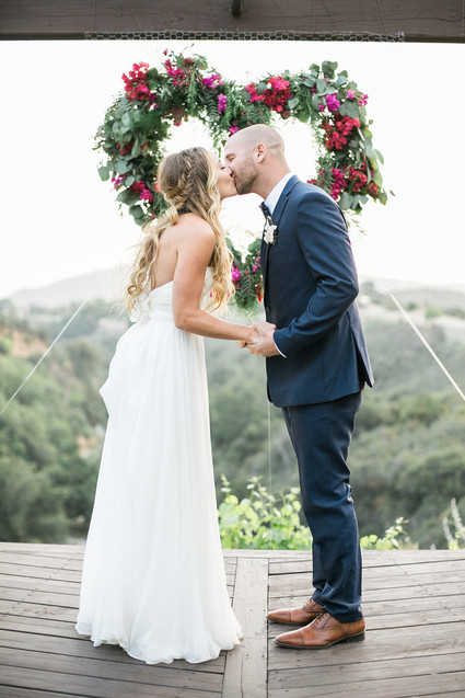 California garden wedding