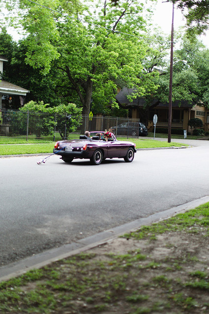 Vintage getaway car