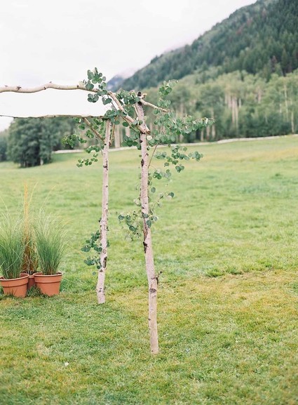 Organic modern Aspen wedding
