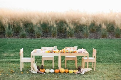 Kids thanksgiving table