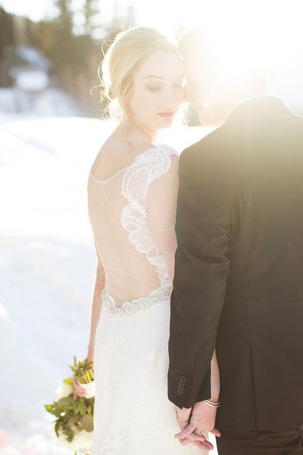 Snowy Colorado wedding