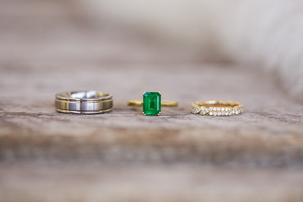 Emerald wedding ring