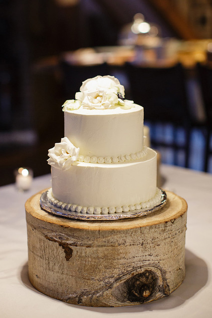 White wedding cake