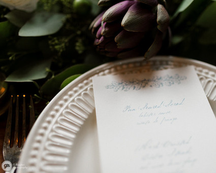 Winter tablescape