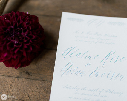 Winter wedding invitations