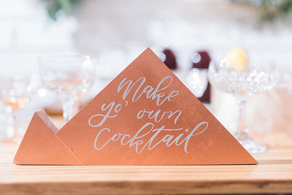 Copper signage