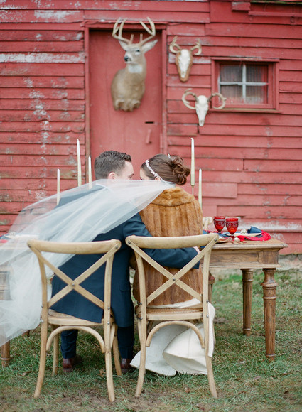 Vintage winter wedding inspiration