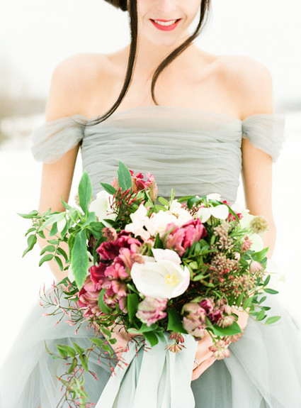 Winter bridal bouquet