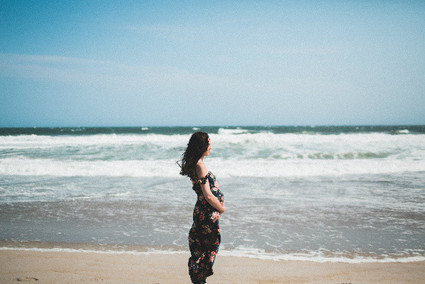 Rockaway beach maternity photos