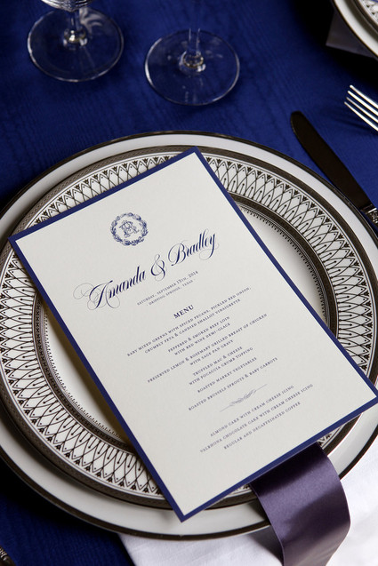 Classic blue tablescape