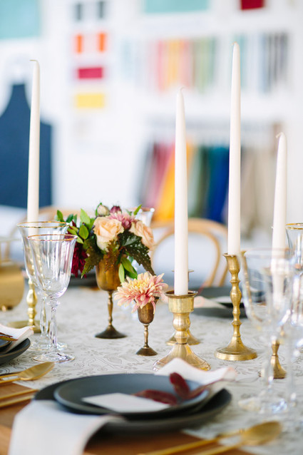 elegant dinner table