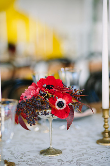 florals on table