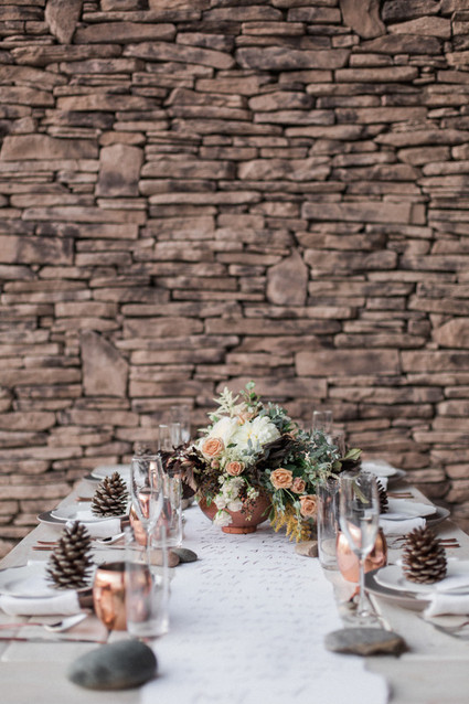 Earthy winter wedding inspiration Inspiration