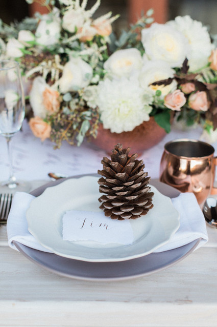 Earthy winter wedding inspiration Inspiration