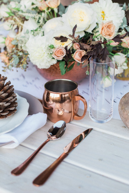 Earthy winter wedding inspiration Inspiration