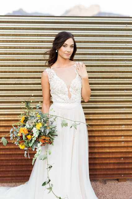 Bohemian wedding dress