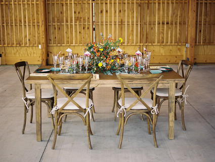 Colorful geometric wedding inspiration