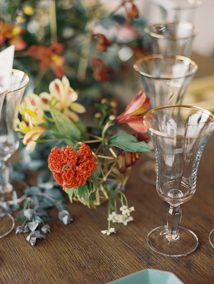 Colorful geometric wedding inspiration