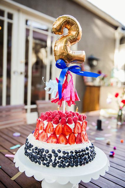 berry second birthday cake