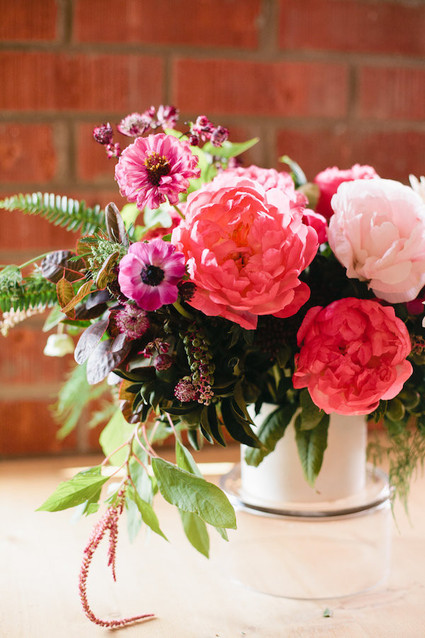pink baby shower florals