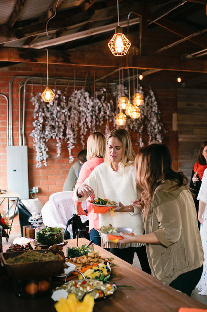 modern girls baby shower