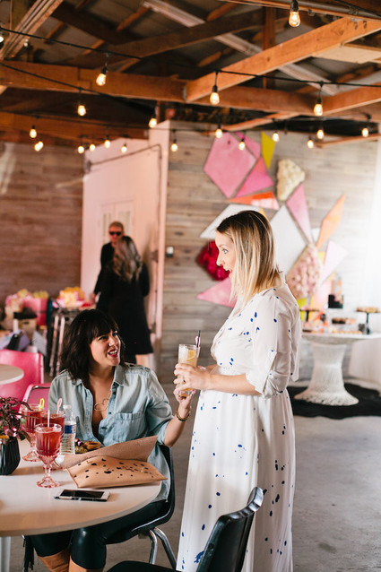 modern girls baby shower