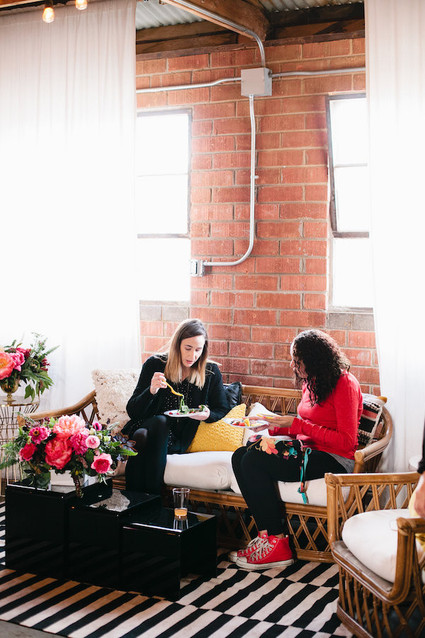 modern girls baby shower