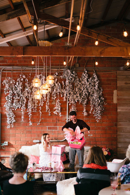 modern girls baby shower