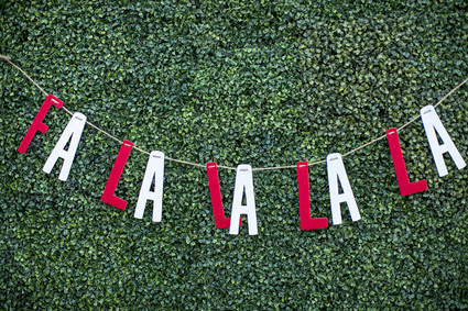 Fa la la la la christmas garland Inspiration