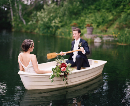 Boat wedding portraits