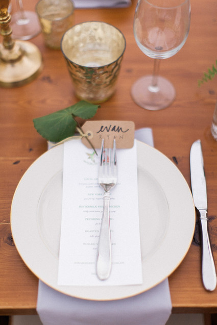 Rustic place setting