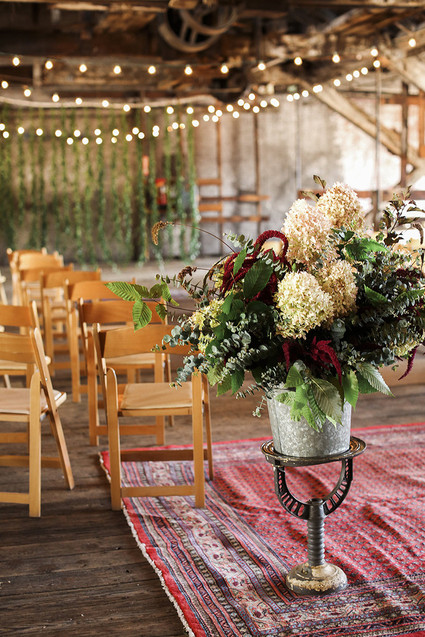 Romantic indoor ceremony