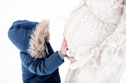 Winter maternity photos