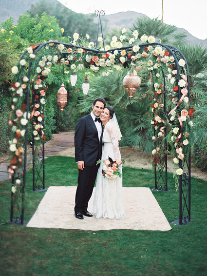 Rose floral arbor